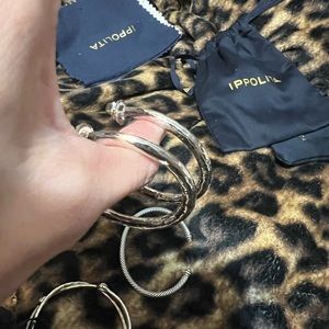 IPPOLITA hammered hoops *small* sterling